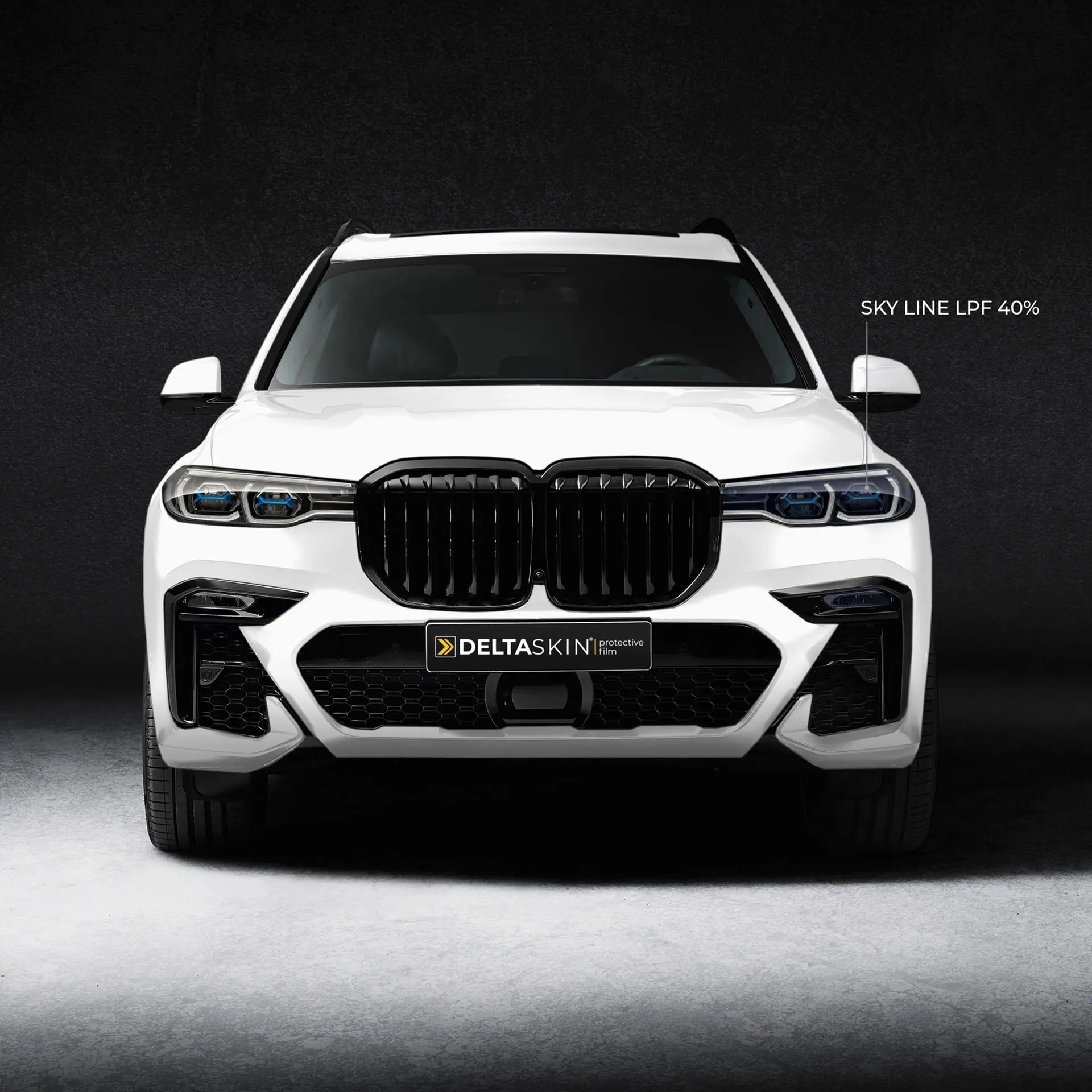 Защитная тонировка DELTASKIN SKY-LINE LPF TOP TPU на передних фарах авто Защитная тонировка DELTASKIN SKY-LINE LPF TOP TPU на передних фарах авто